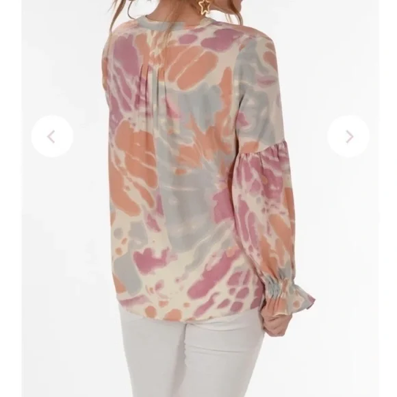 Entro Never Felt So Loved Top In Peach Splatter - Picture 3 of 8